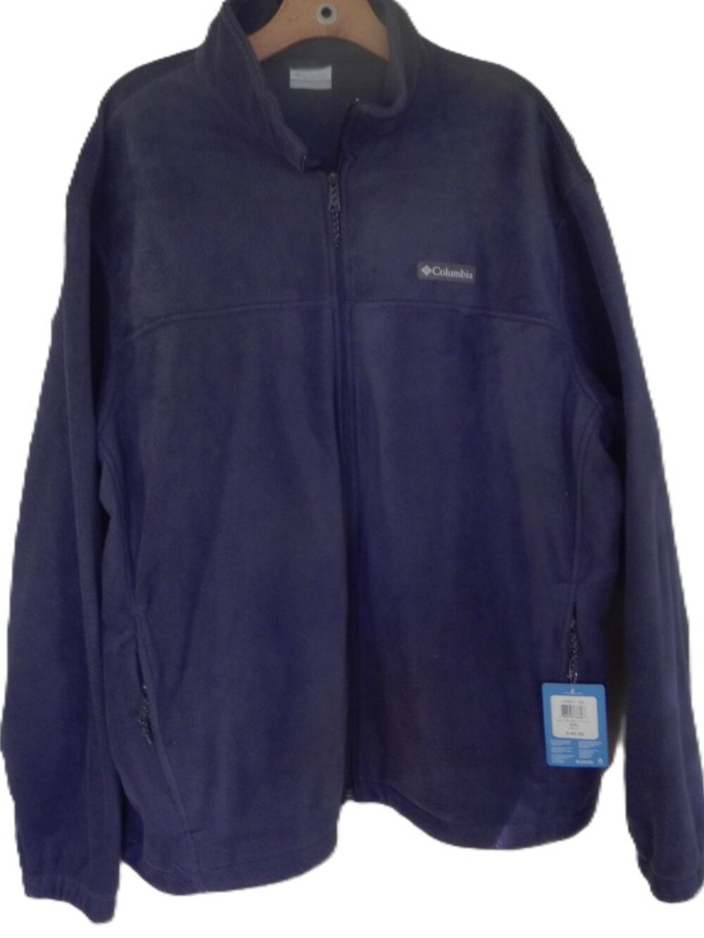 NWT Columbia Steens Mountain Fleece Jacket Navy Blue Full Zip Men's XXL